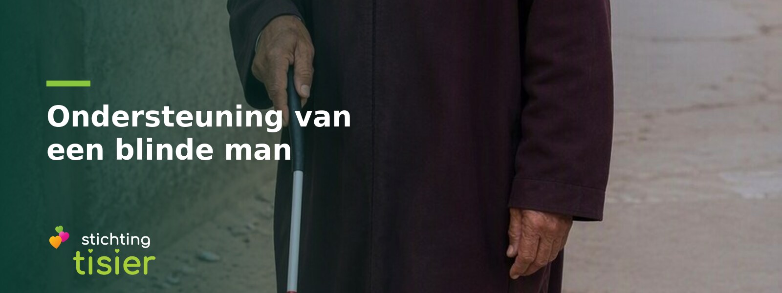 Support for a blind man