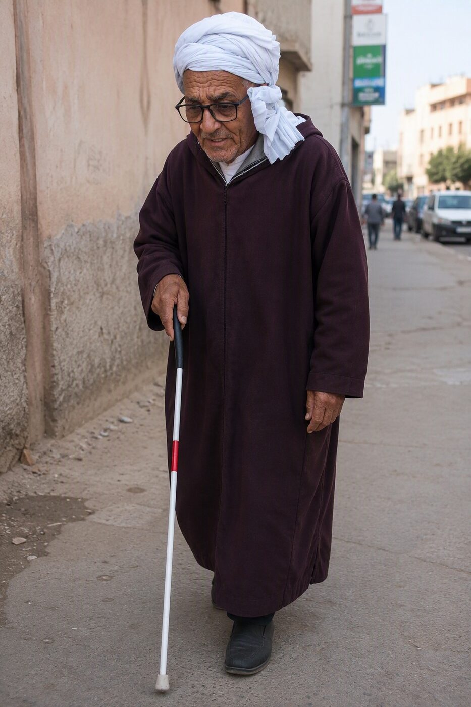 Support for a blind man