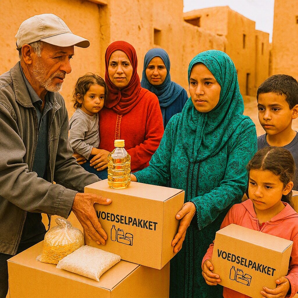 طرود غذائية للأسر الفقيرة